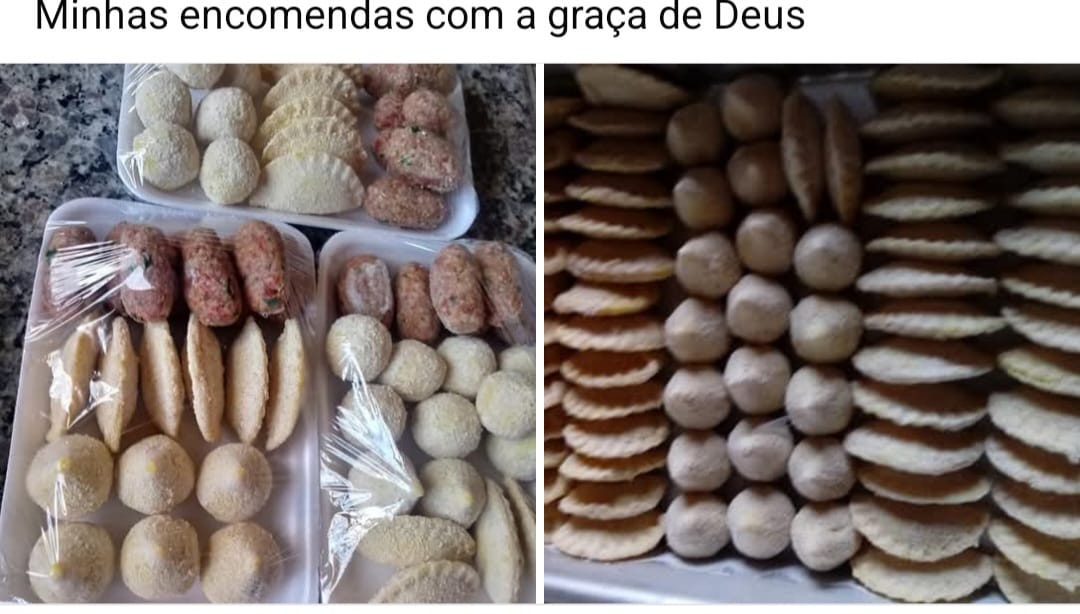 Resultado de aluna com salgados fritos